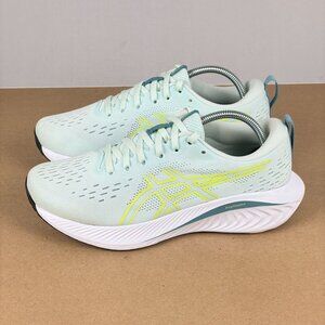 Asics Gel-Excite 10 Athletic Running Shoes Womens 7 Mint Green Yellow Low Top